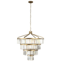 Rylight 4/5-tier &amp; 19/25-licht luxe stijl gouden afwerking kristallen kroonluchter