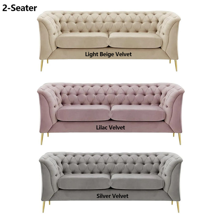 Rylight 1/2/3-Seater Modern Velvet Sofa