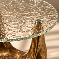 Mirage Sculptural Glass Side Table