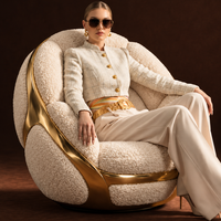 Artful Eggshell Lounge Chair