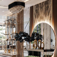 Rylight 3/4/5-laags ovale/ronde kristallen gelaagde kroonluchter