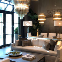 ثريا زجاجية أنبوبية على الطراز الإيطالي من Rylight 4/6-Tier مع لمسة نهائية من الكروم