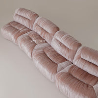 Pompadour French Vintage Velvet Modular Sofa