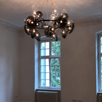 Rylight Clear/Smoked/Mixed Hand Blown Glass Chandelier