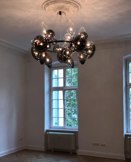 Rylight Clear/Smoked/Mixed Hand Blown Glass Chandelier