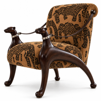 Sculptural Hound Arm Tiger Mountain Chair