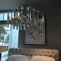 Rylight 2-Tier Crystal Glacier Shards Chandelier