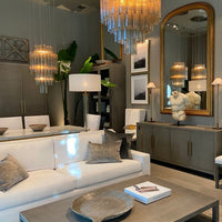 ثريا زجاجية أنبوبية على الطراز الإيطالي من Rylight 4/6-Tier مع لمسة نهائية من الكروم