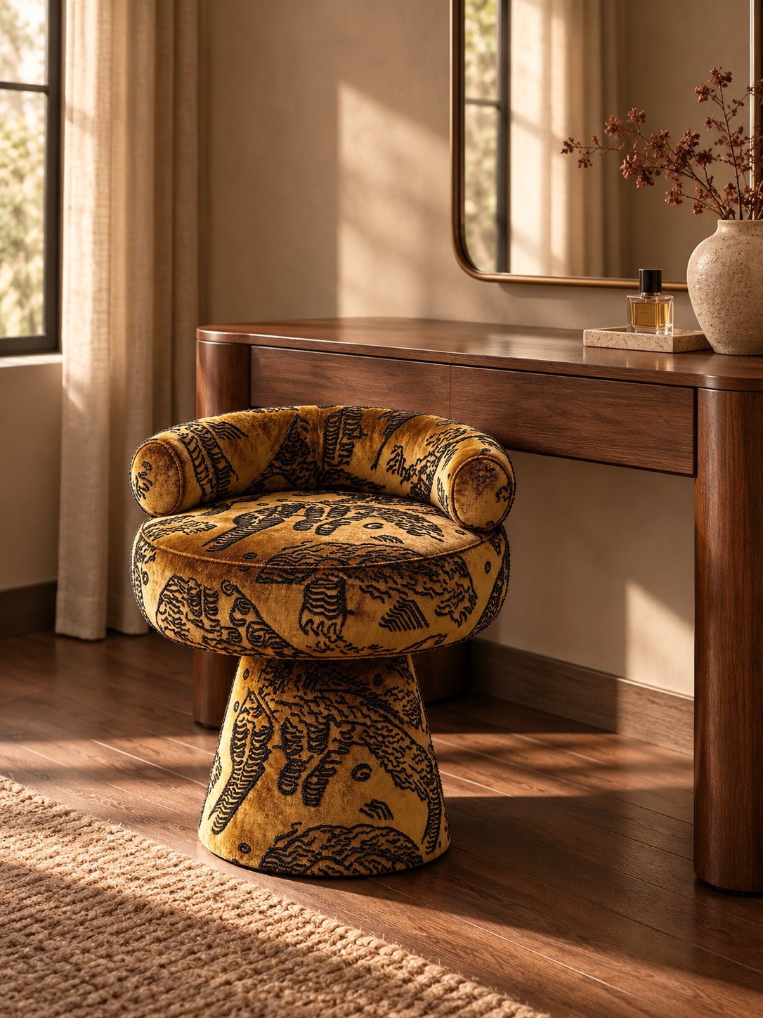Tiger Mountain Sculptural Vanity Chair