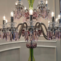 Luxury Colorful 18-Light Crystal Floor Lamp