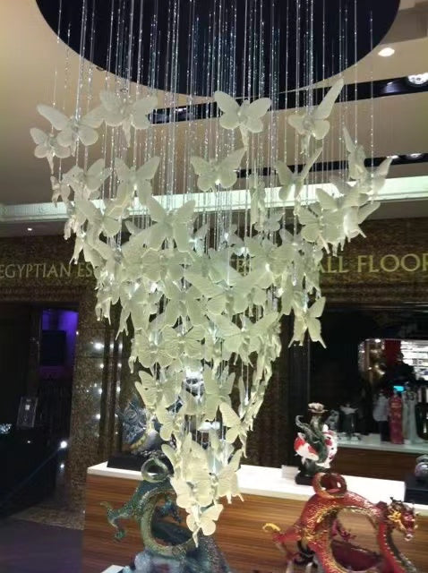 Rylight Fantasy Butterfly Elf Styling Pendant in White/Gold Color