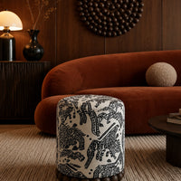 Tiger Mountain Sculptural Beaded Ottoman