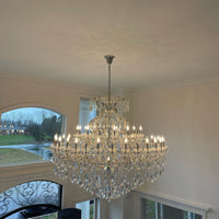 Rylight 49-Light Classic Candle Crystal Chandelier