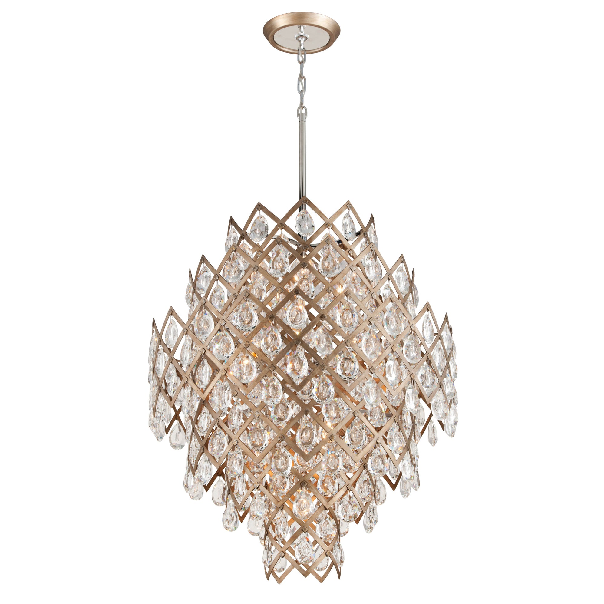 Rylight 6-Tier Art Design Pinecone Crystal Chandelier — rylight