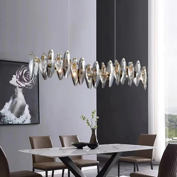 Luxury Leaf Crystal Chandelier for Living Room Modern/Dining Room