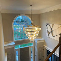 Rylight 4/5-tier &amp; 19/25-licht luxe stijl gouden afwerking kristallen kroonluchter