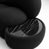 Nocturne Sculptural Bouclé Sofa