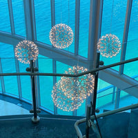 Rylight 11,8"/15,7"/19,7"/23,6"/31,5"/39,4"/47,2" ronde sterrenhemel hangende kroonluchter