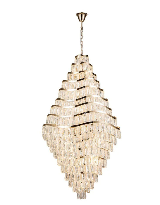 Rylight Wavy Multi-tiered Crystal Chandelier