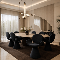 Modern Minimalist 360° Swivel Dining& Dressing Room Accent Chair