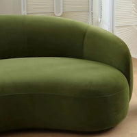 French Semi-Circular Cashew Sofa For Living Room