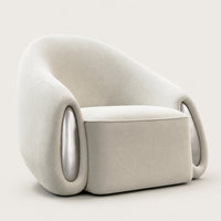 Aurelia Sculptural Velvet Accent Chair