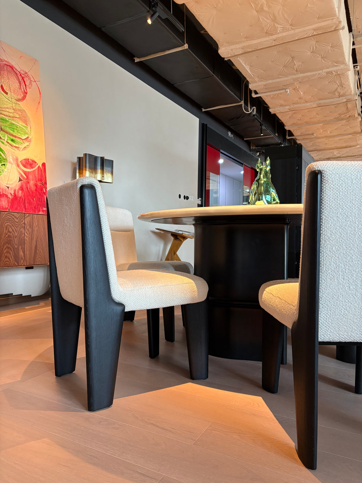Noirline Sculptural Upholstered Dining Chair