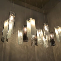 Rylight 1/25/60/84-الضوء الملونة مستطيل العنقودية بلاط زجاجي قلادة/الثريا