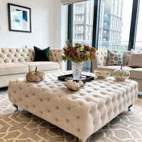 مسند قدم مستدير مربع/طاولة قهوة