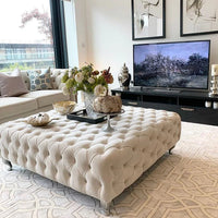 مسند قدم مستدير مربع/طاولة قهوة