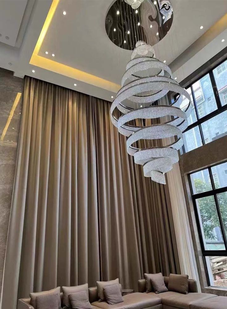 ثريا Rylight 11/17-Ring كبيرة جدًا/طويلة الشرابة