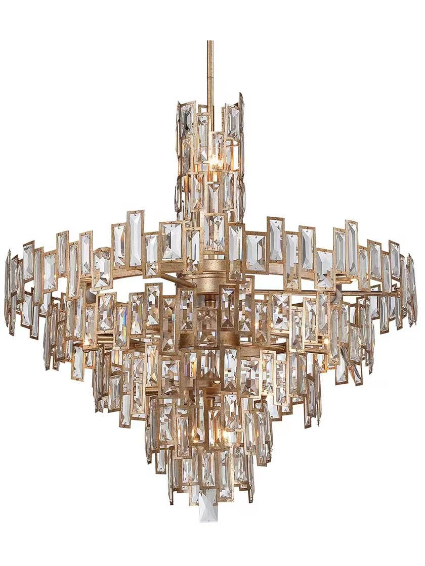 Rylight multi-tier gyroscopische kristallen kroonluchter