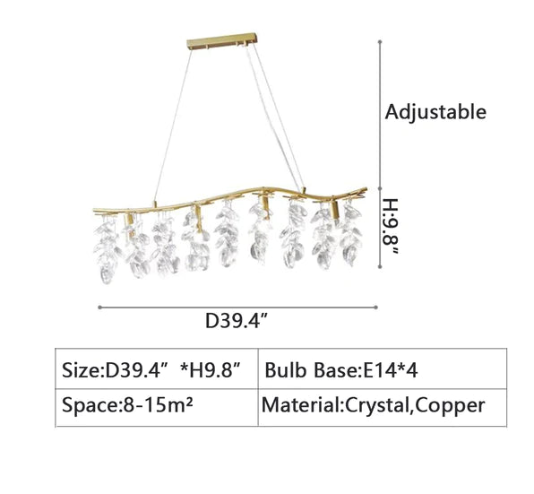 Rylight New Flower Romantic Light Luxury Crystal Chandelier