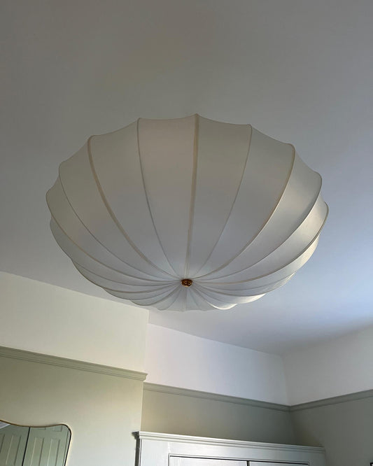 Cream Style White Lampshade Chandelier