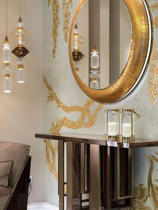 Irregular Art Glass Pendant Lamp