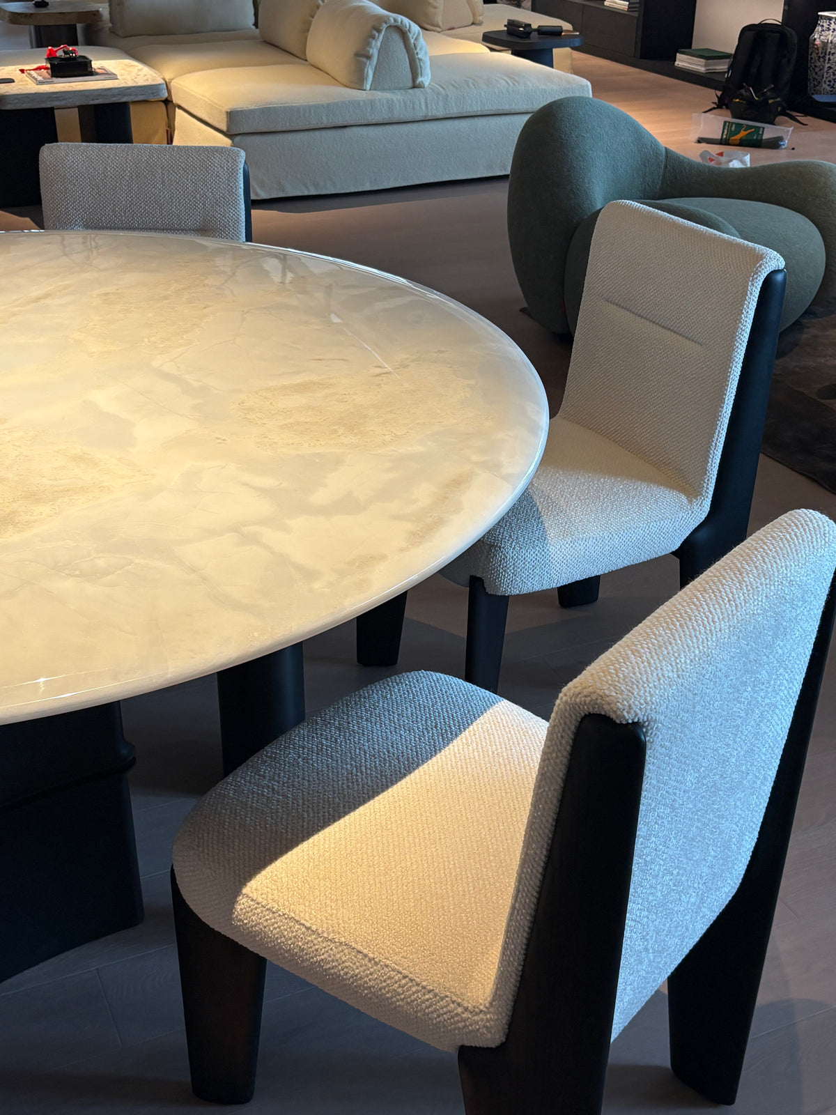 Noirline Sculptural Upholstered Dining Chair