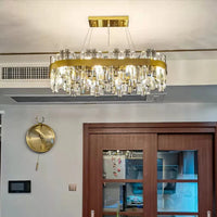 ثريا كريستالية ذات حلقة دائرية فاخرة وحديثة من رايلايت