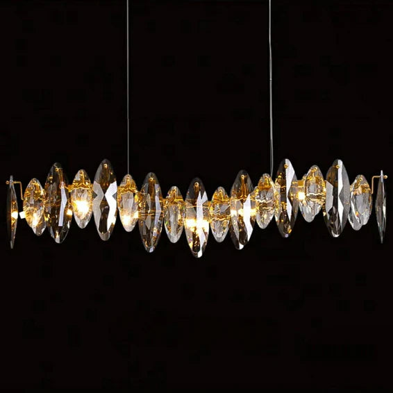 Luxury Leaf Crystal Chandelier for Living Room Modern/Dining Room