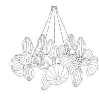 Rylight Clear/Smoked/Mixed Hand Blown Glass Chandelier