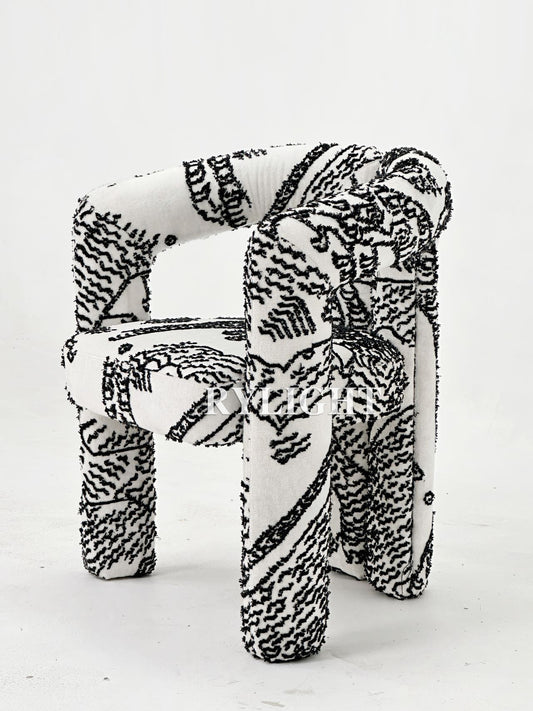 Tiger Mountain Sculptural Accent Chair for Living Room