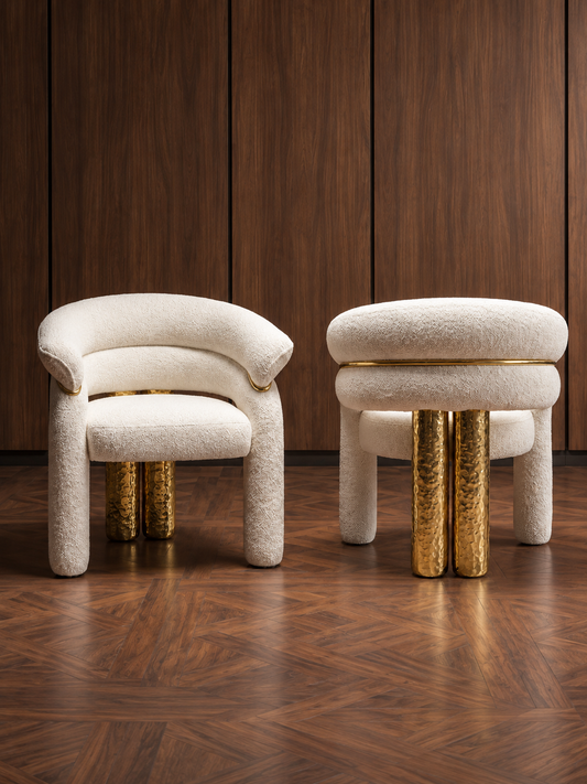 Vespera Sculptural Upholstered Dining Chair