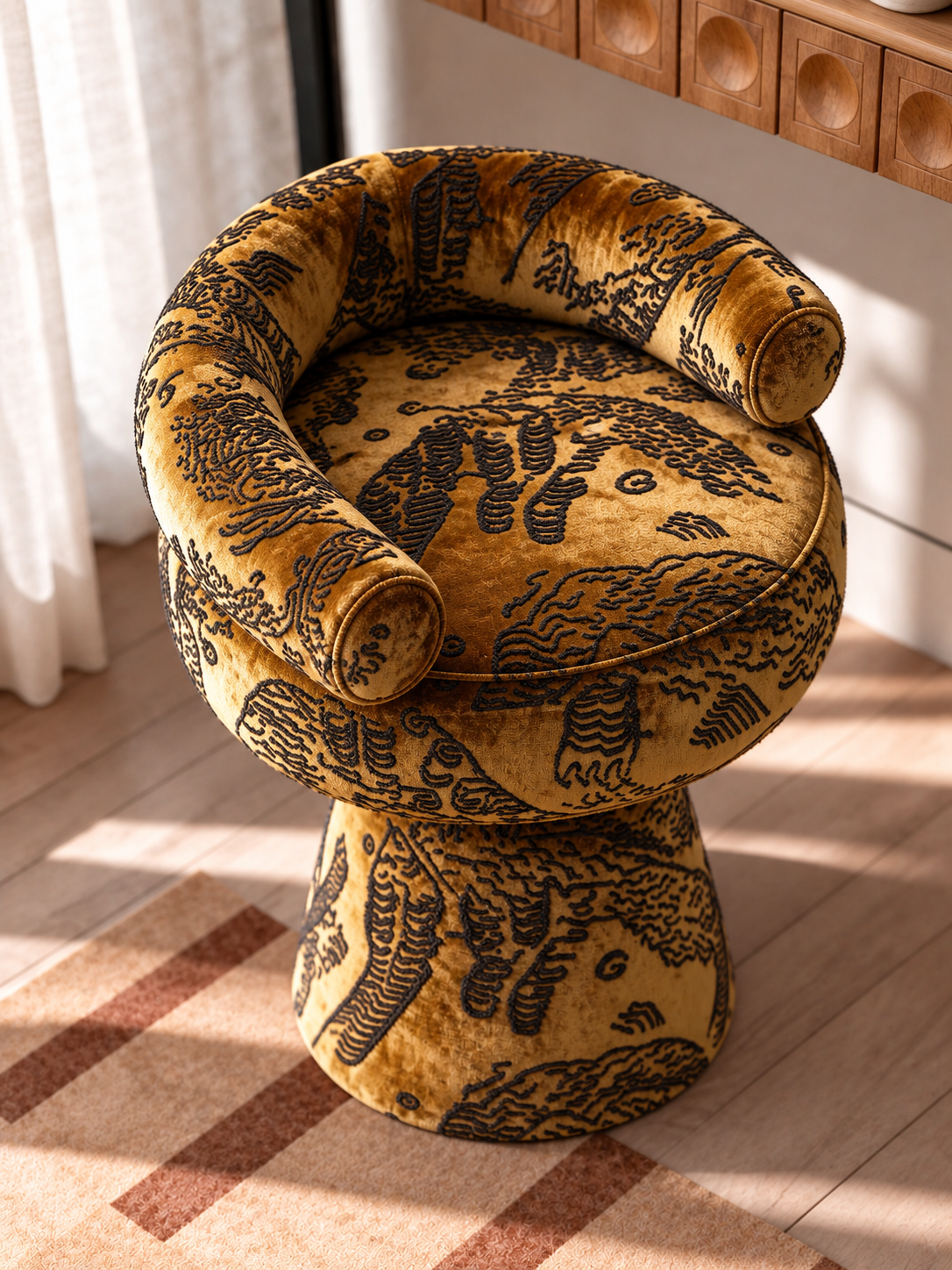 Tiger Mountain Sculptural Vanity Chair