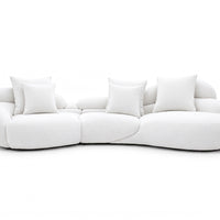 Avelune Sculptural Chenille Sofa