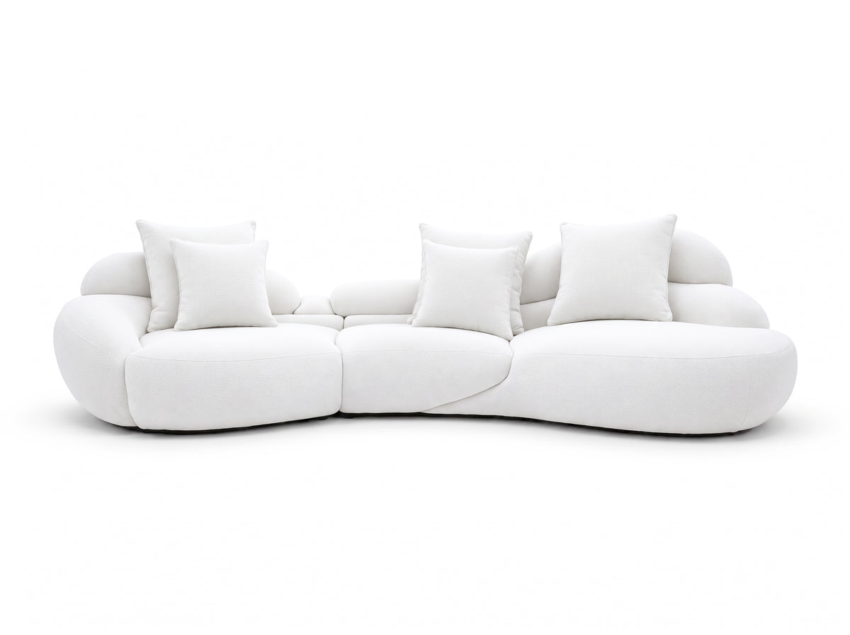 Avelune Sculptural Chenille Sofa