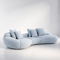 Avelune Sculptural Chenille Sofa