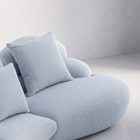 Avelune Sculptural Chenille Sofa