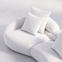 Avelune Sculptural Chenille Sofa