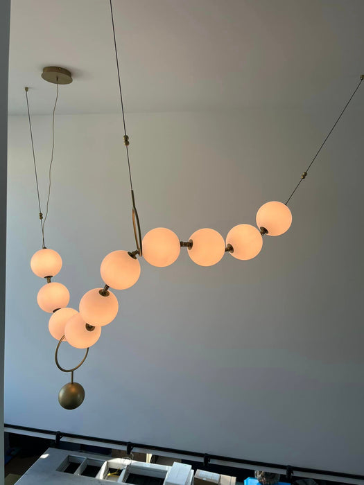 Rylight moderne eenvoudige acryl parelketting kroonluchter