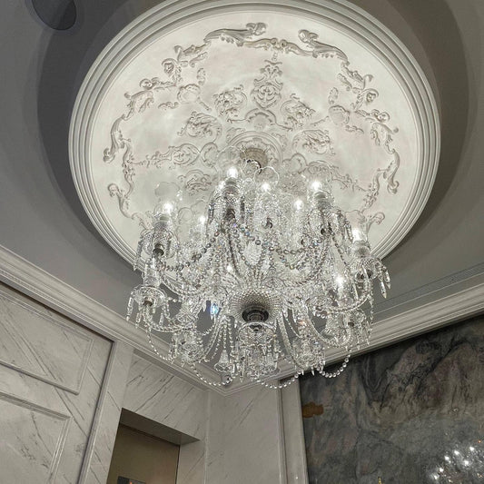 Rylight 12/30-lichts kaarslicht kristallen kroonluchter