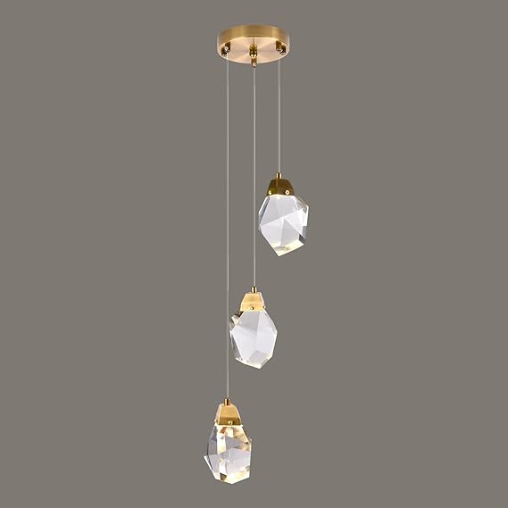 Rylight 1/3/7/14/22-Light Diamond Raindrop Crystal Chandelier